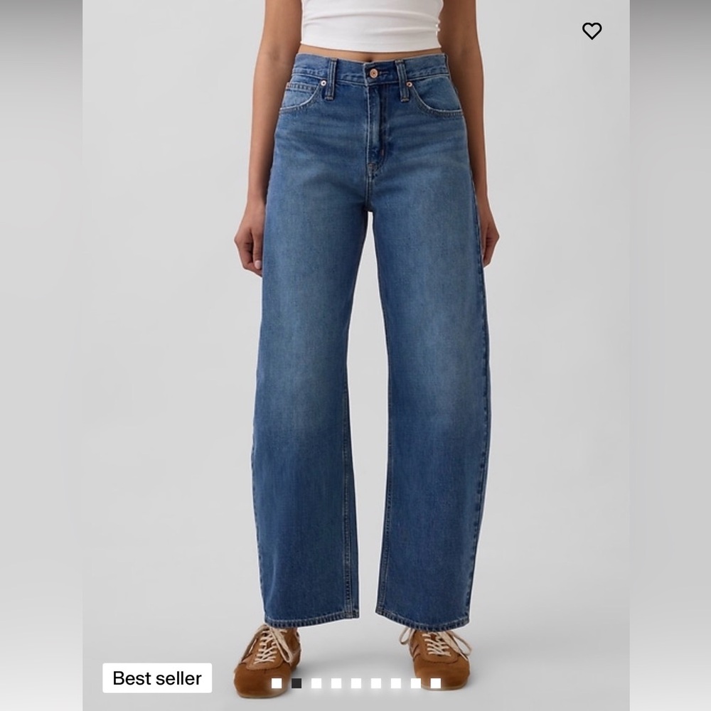 GAP Women’s Barrel High Rise Blue Jeans